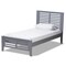 Baxton Studio Sedona Modern Grey-Finished Wood Twin Platform Bed 143-7874 - alternate 1